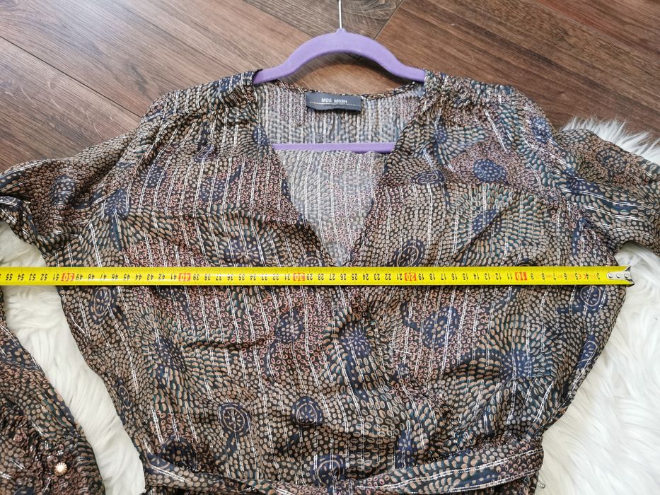 Długa sukienka suknia midi maxi elegancka imprezowa wieczorowa S 36