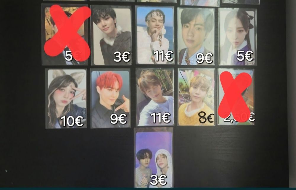 Kpop photocards  ( girlgroups and boygroups)