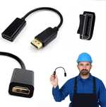Adapter DisplayPo do HDMI przesylanie obrazu i dzwieku z laptopa na TV