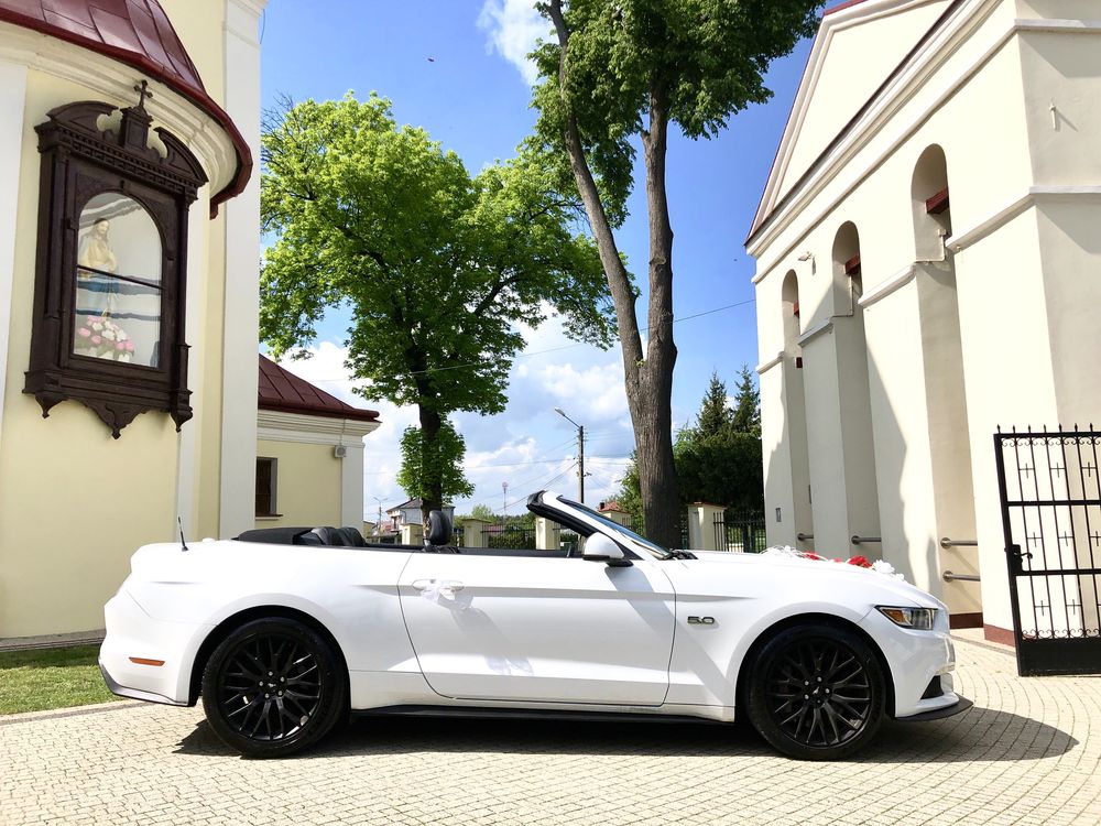 Auto do ślubu MUSTANG cabrio wesele samochód wynajem slub Mielec