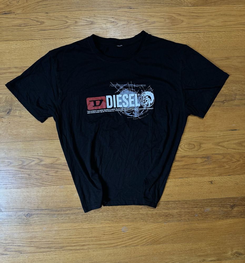 Disel big logo футболка