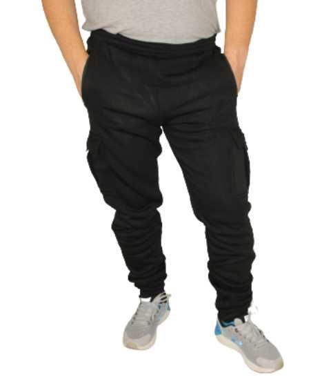 Bojówki męskie czarne XL