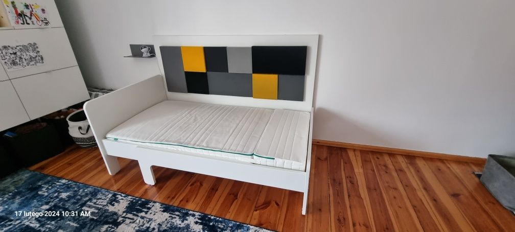 Łóżko dziecięce IKEA Slakt rozsuwane. 80x130-200cm.