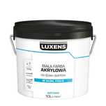 Farba Luxens Akrylowa Biała Matowa do ścian i sufitów 10 l