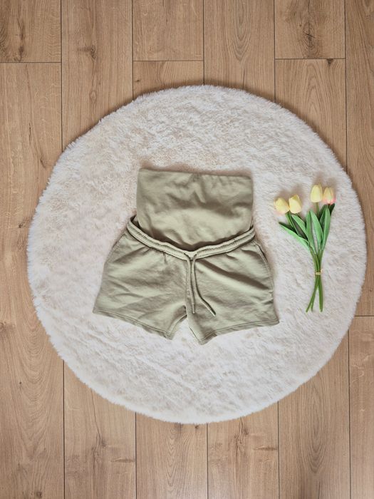 Świetne krótkie spodenki ciążowe dresowe szorty ciążowe Sinsay XS 34