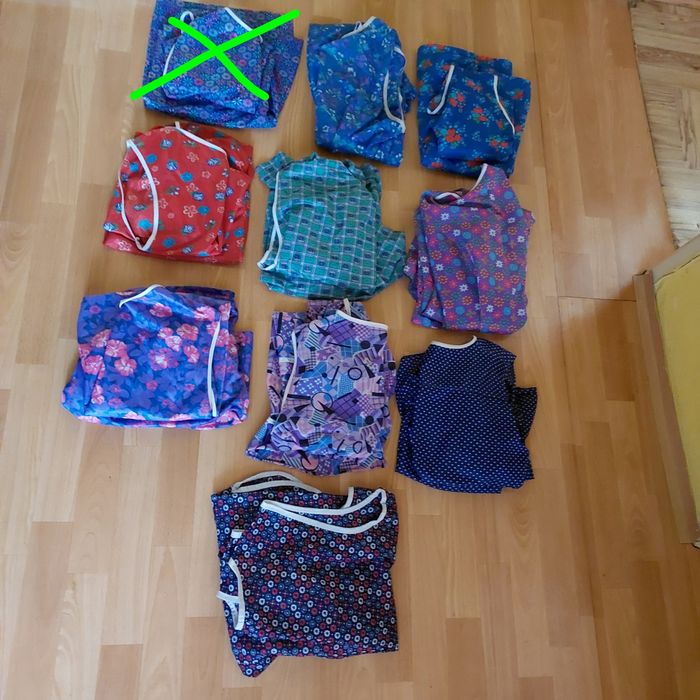 Fartuch z lat PRL, gospodyni domowej, sprzątaczki, woznej