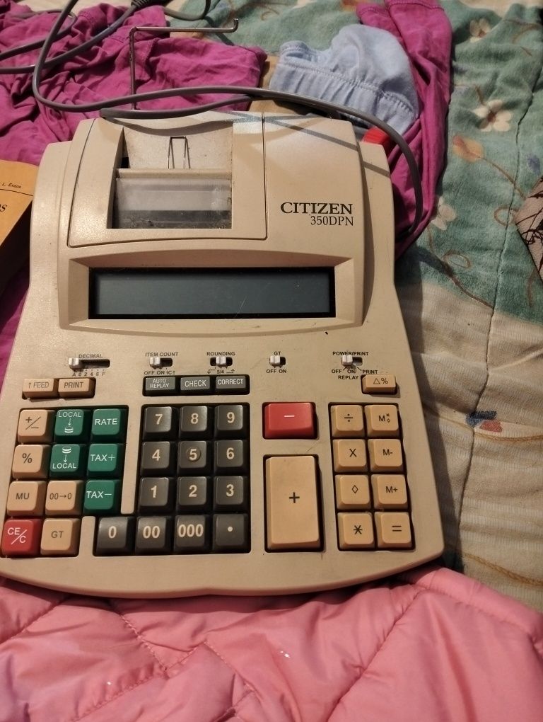 Calculadora CITIZEN 350 DP II de secretária com impressora 12 dígitos