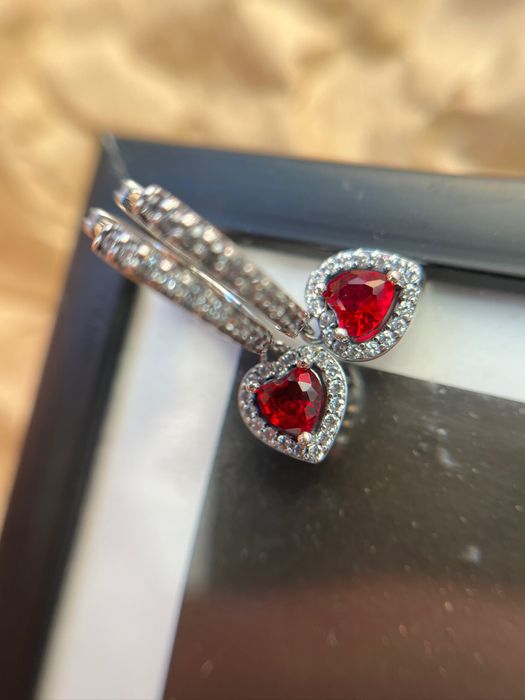 Сережки Пандора з мішечком Pandora