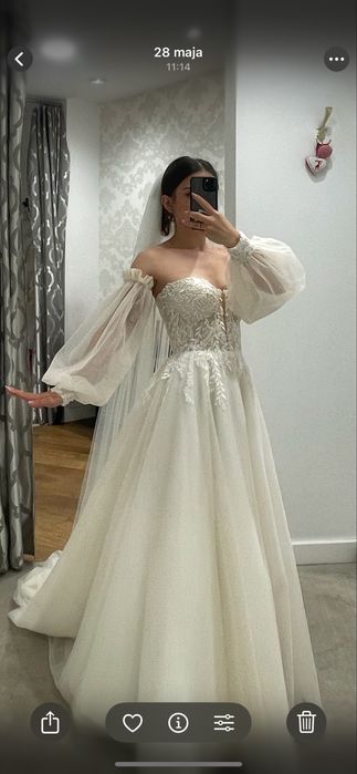 Suknia ślubna BUTTERFLY BELLISIMA gorset