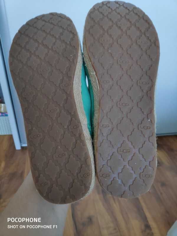 UGG buty Mokasyny skóra naturalna Espadryle