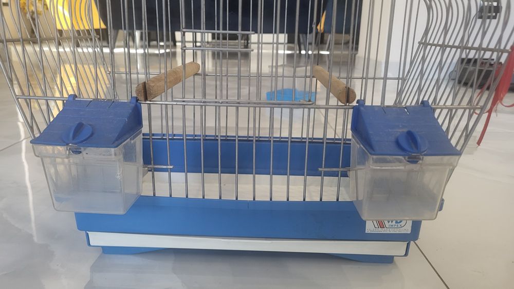 Klatka dla kanarka. Z basenem.