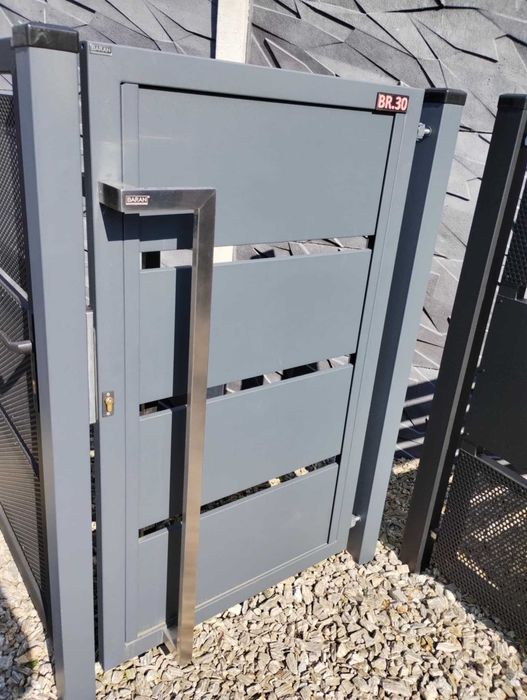 Furtka powystawowa 100x150 cm, grafit, antaba nierdzewna