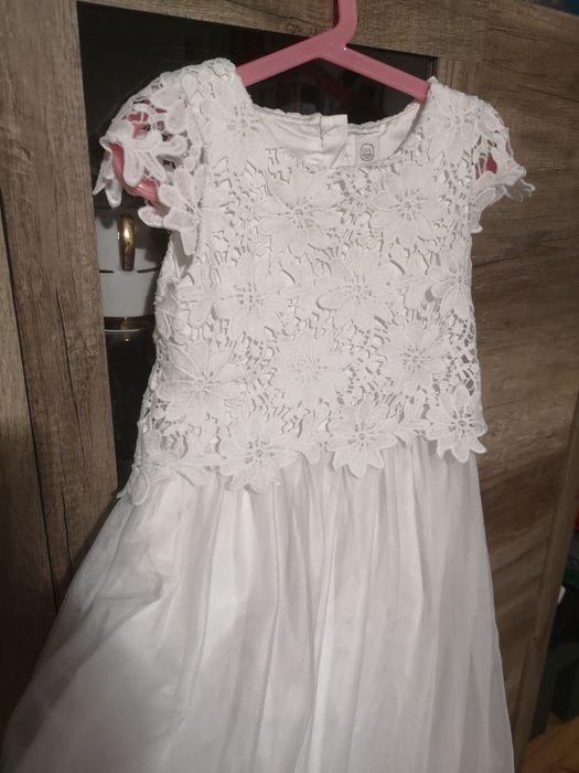 Sukienka biała Smyk
