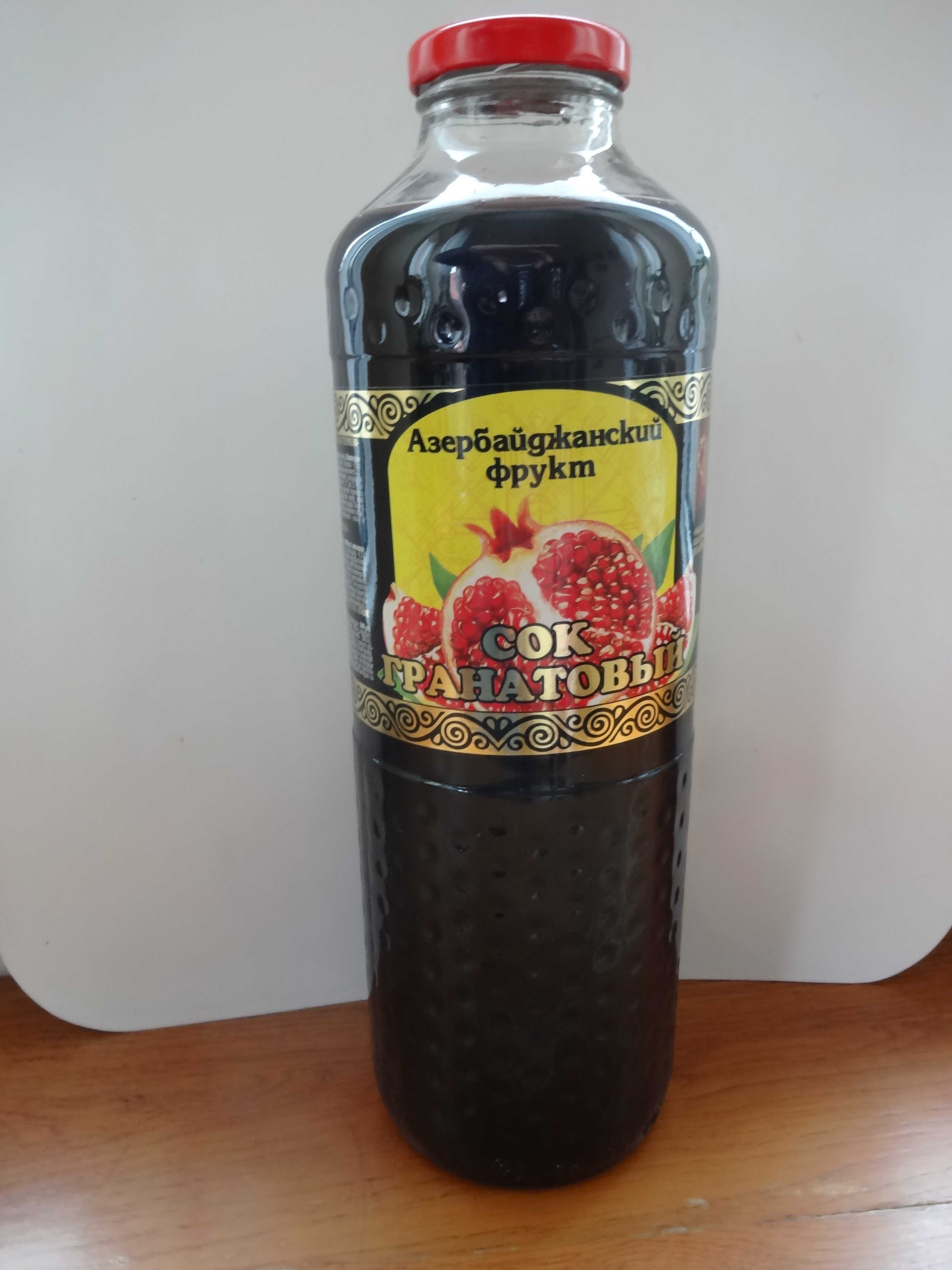 Sok z granatów 1L. Azerbejdżański w szklanej butelce.