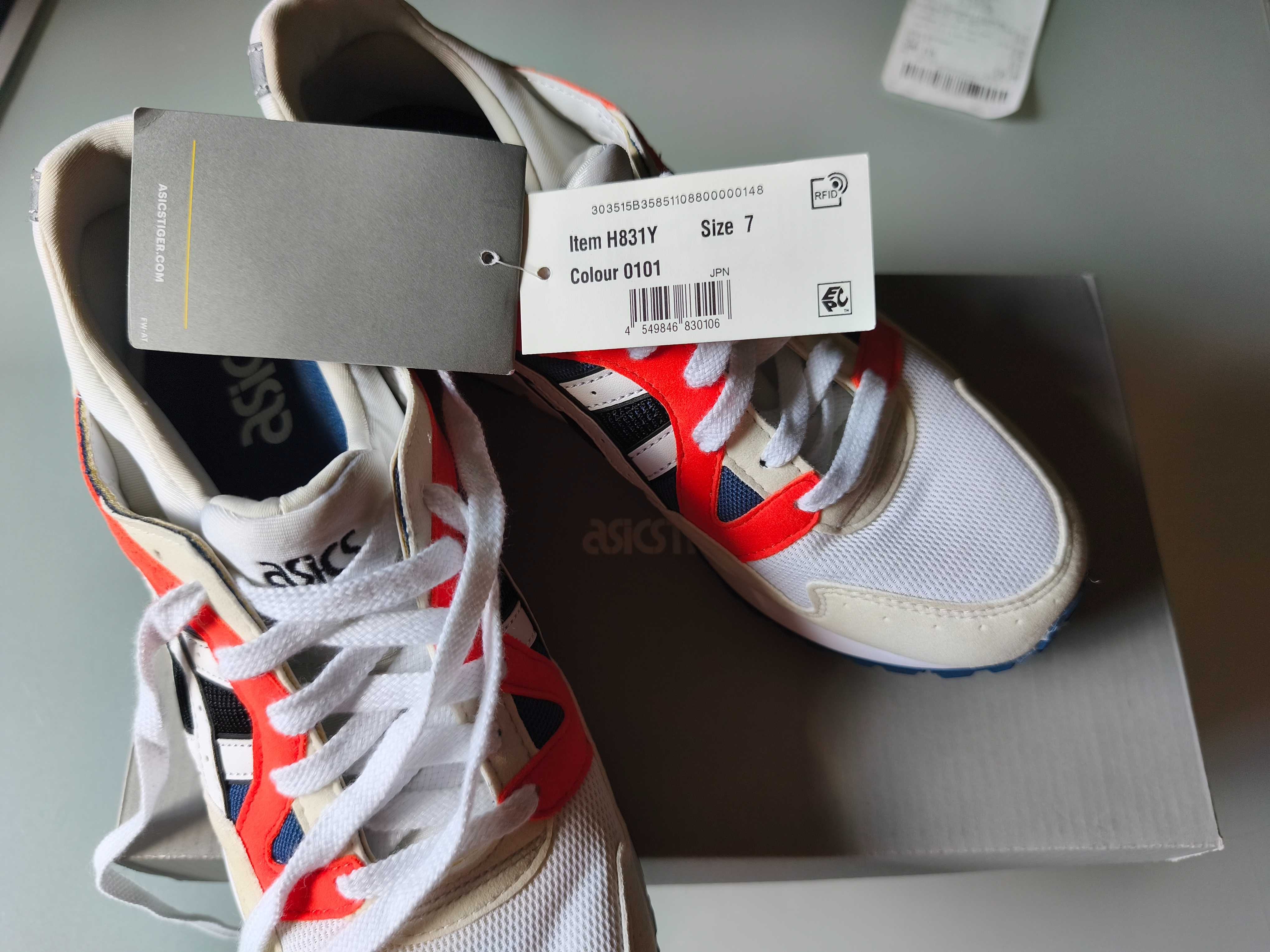 asics GEL LYTE V biało pomarańczowe NOWE okazja