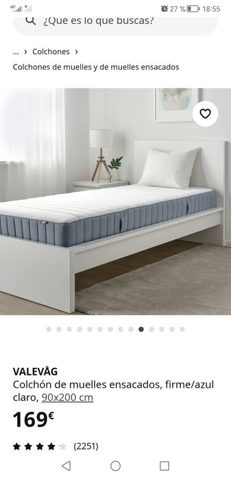 Vendo colchão ikea 200×90