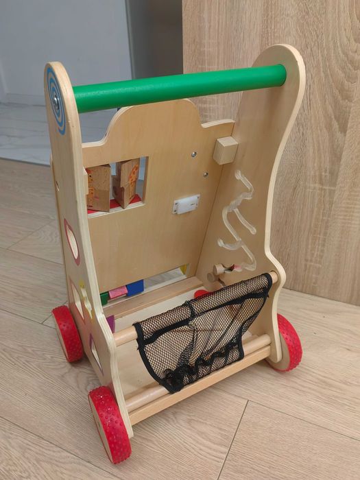 Chodzik pchacz drewniany