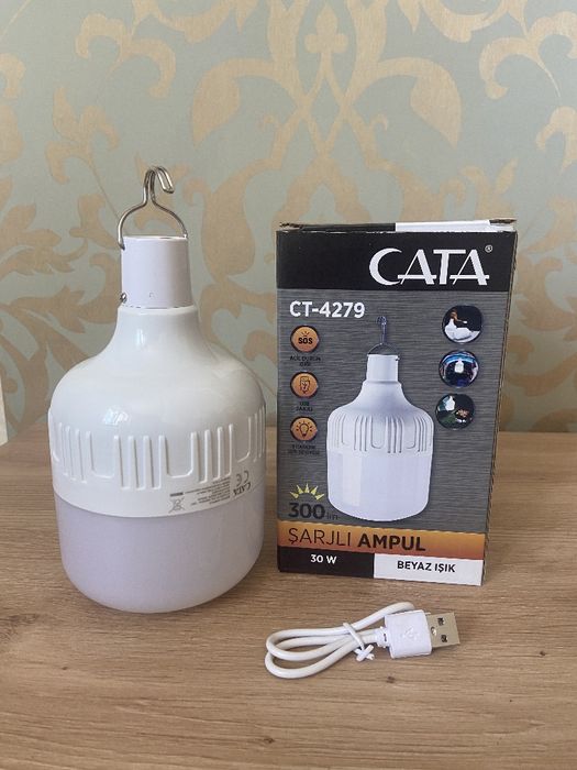 Аккумуляторная лампочка Турция, акумуляторна лампа САТА-4279