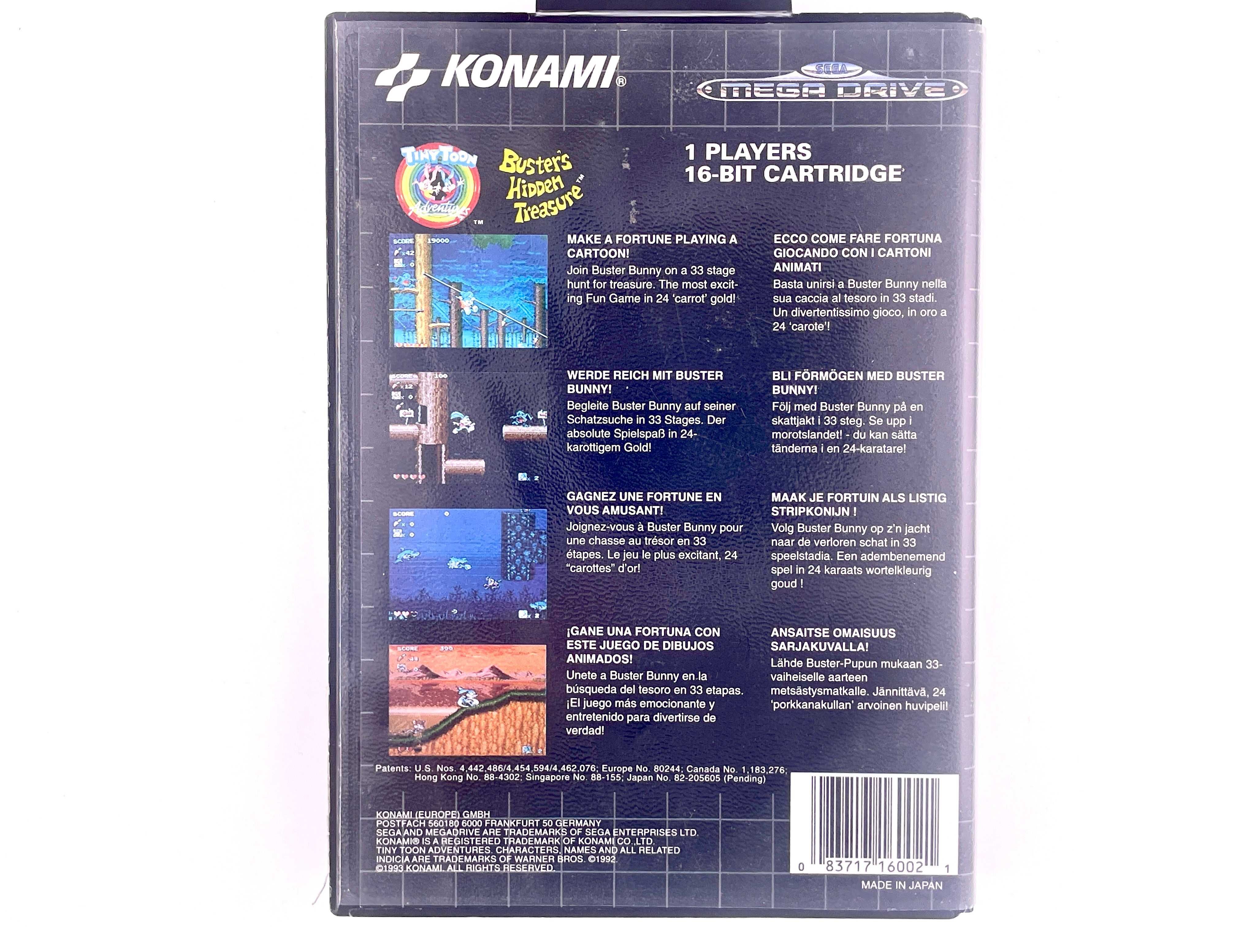 Tiny Toon Busters Hidden Treasure Sega Mega Drive VIMAGCO.PL