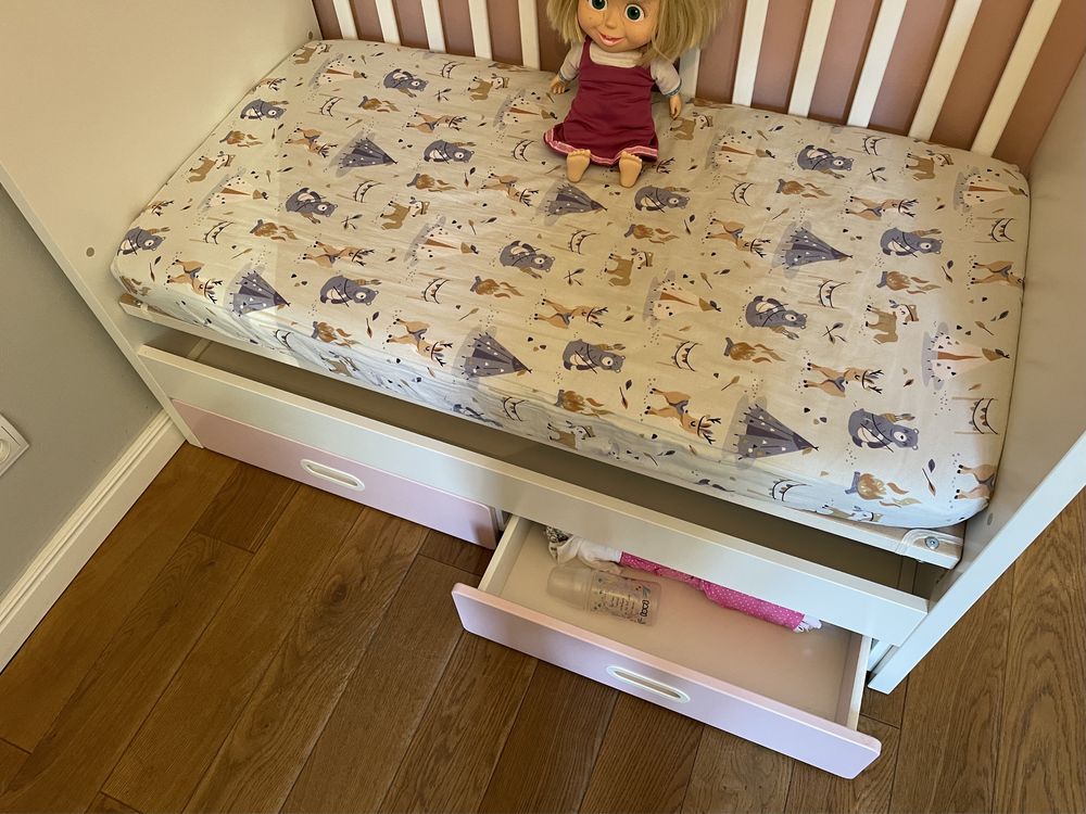 Do malutkiej naprawy - Łóżeczko IKEA dla dzieci. Komplet z materacem