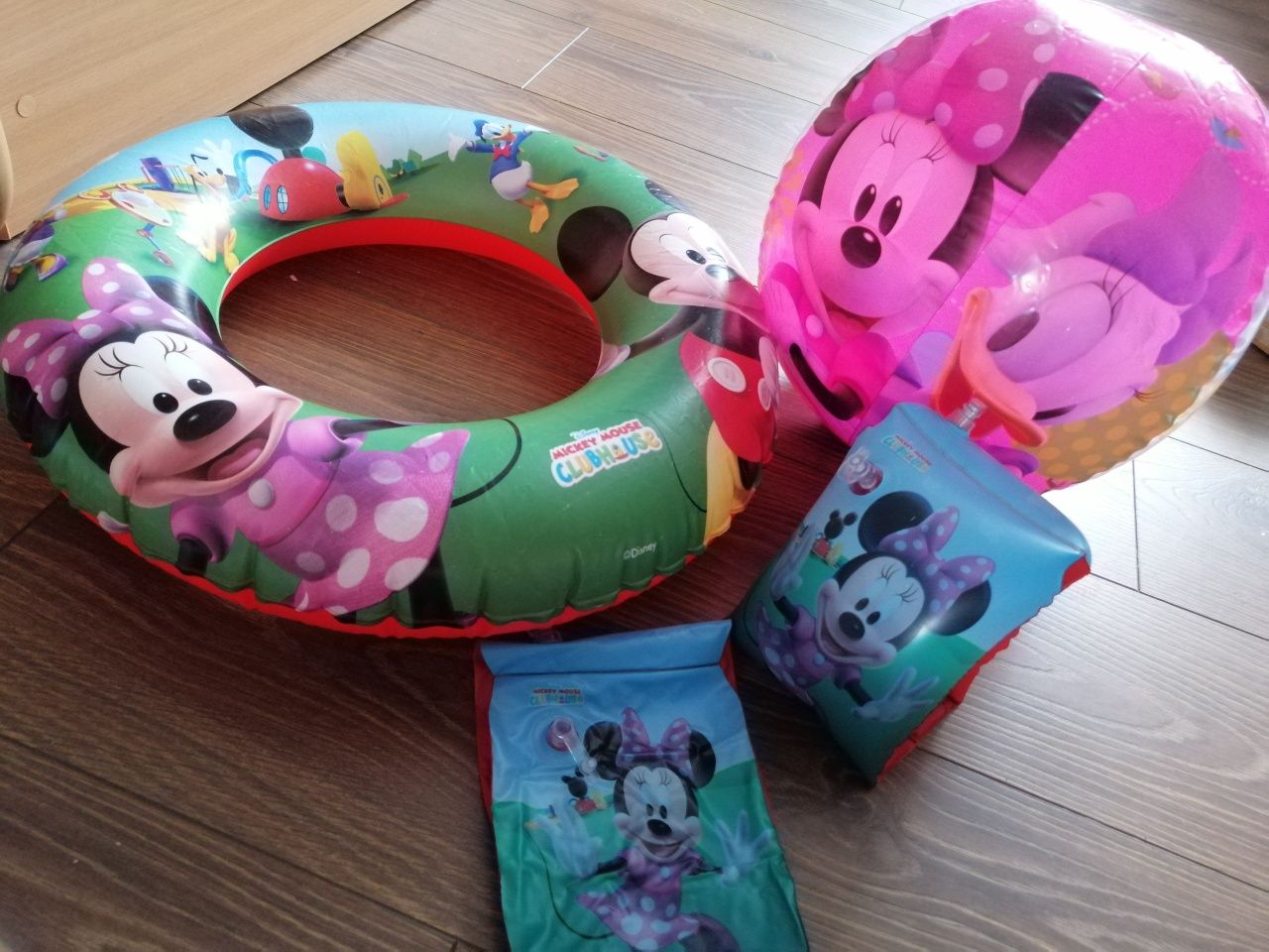 Koło dmuchane plus rękawki Disney Minnie