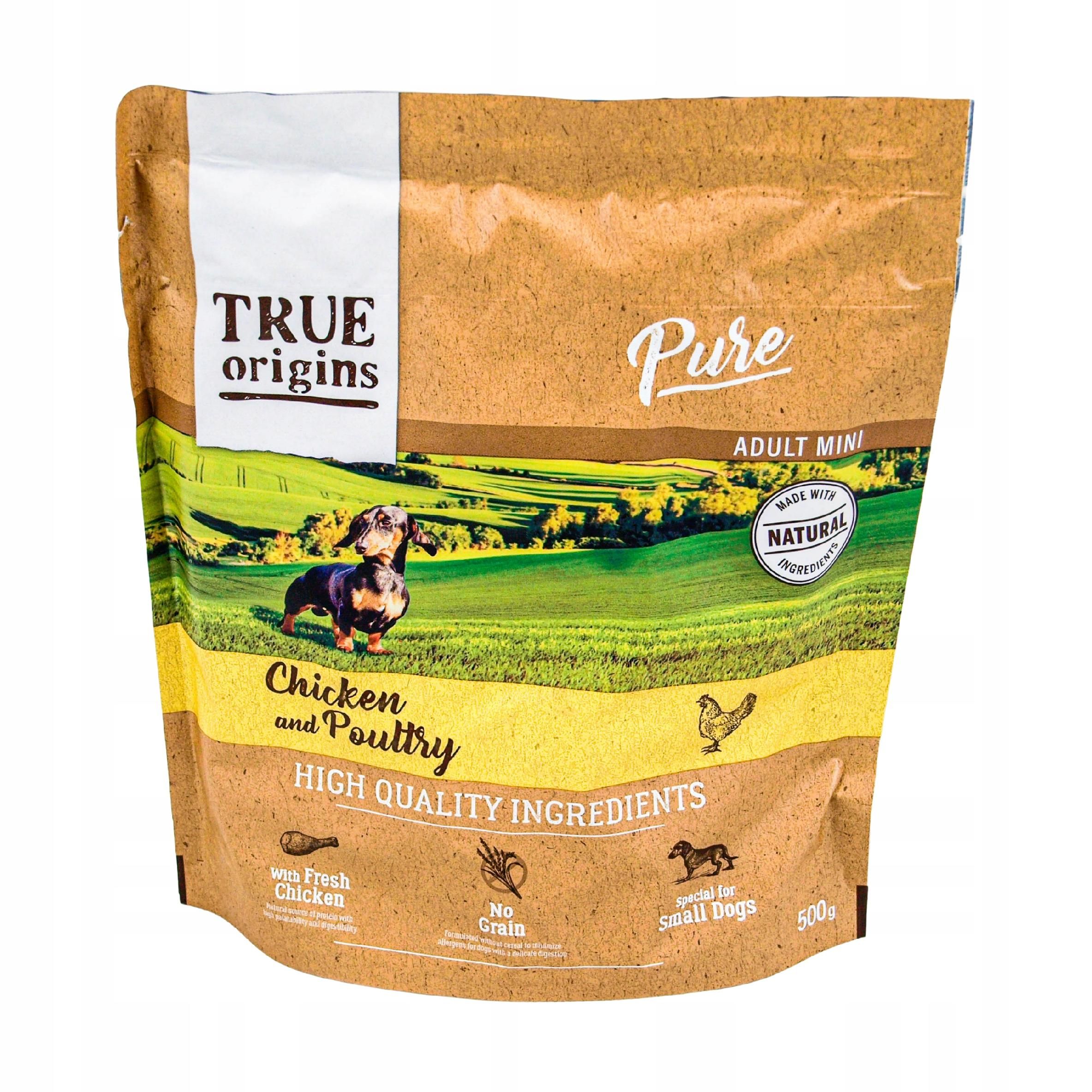 Sucha karma premium dla psa bezzbożowa Kurczak 3 X 500g True Origins