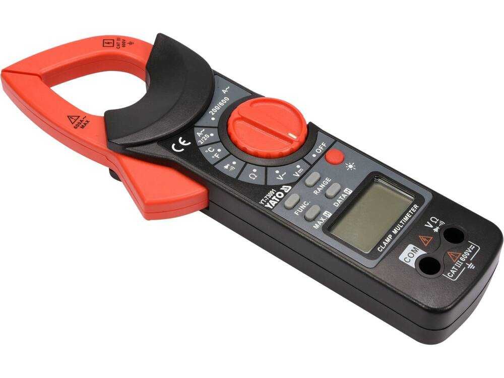 UNIWERSALNY miernik cęgowy 600V automatyczny dokładny YATO