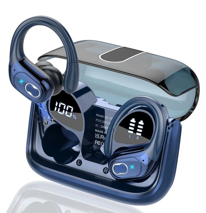 Aptkdoe Sportowe Słuchawki Bluetooth 5.3 HiFi Stereo, ENC HD Mic