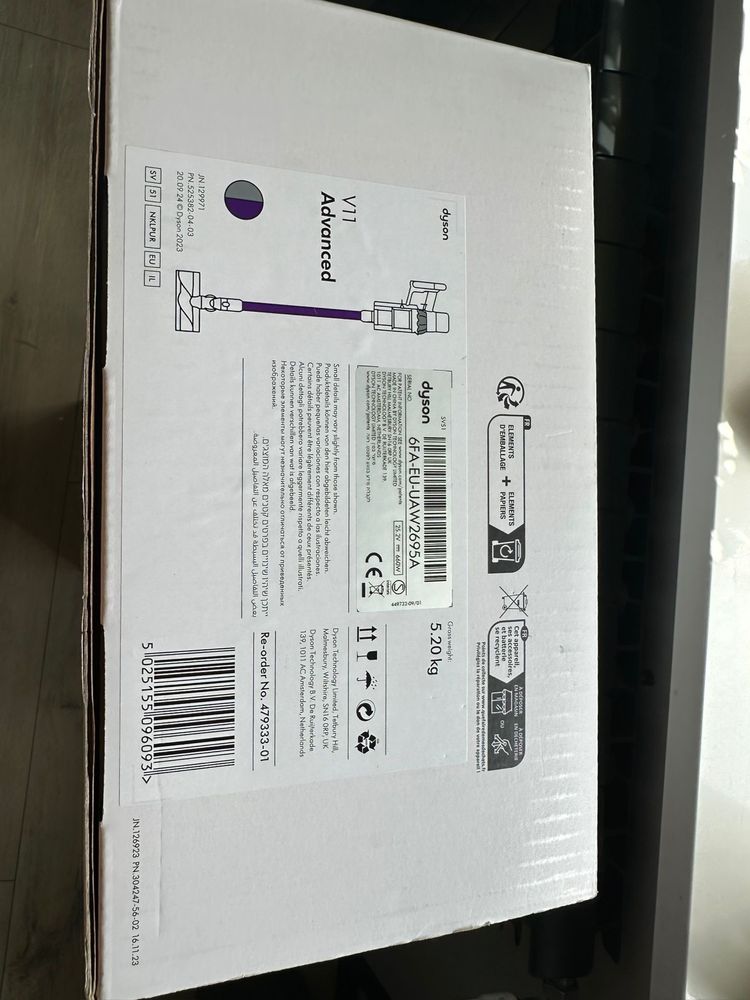 Odkurzacz DYSON V11 Advanced fioletowy TOMI-TECH