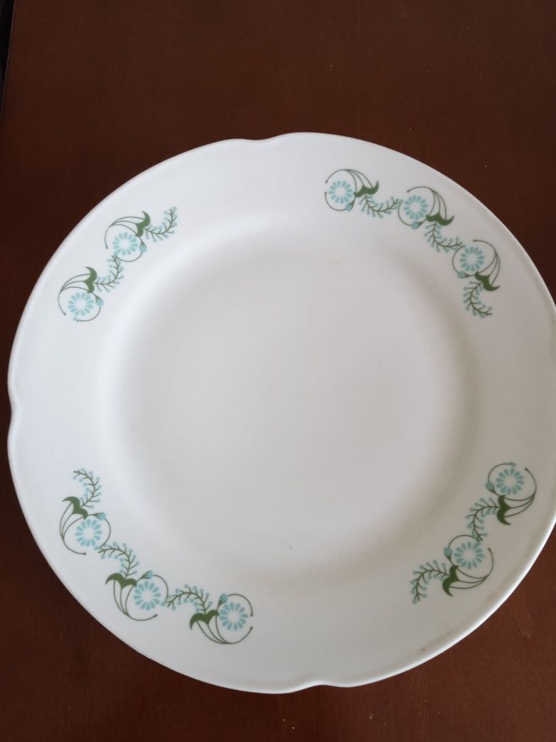 talerze obiadowe płytkie porcelana Bogucice