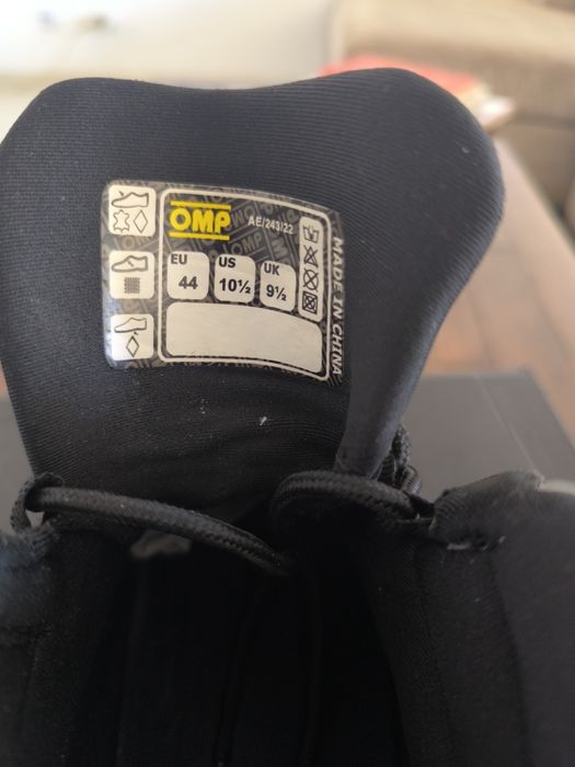 Botas Kart OMP 44 como novas!