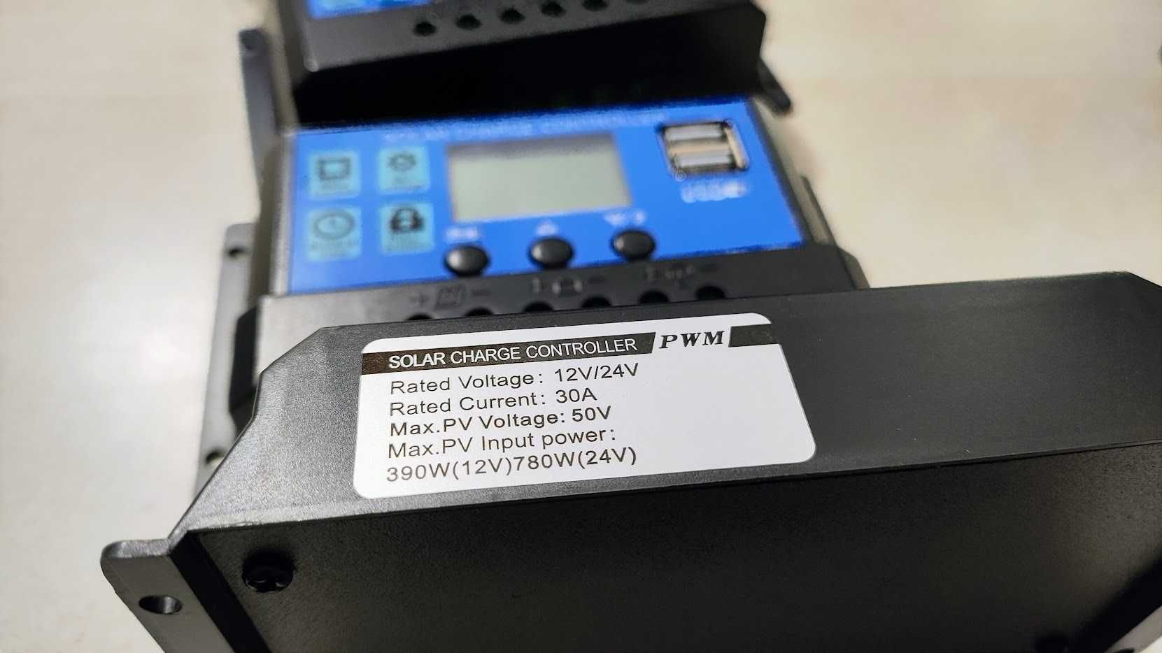 Контролер солнечных панелей Solar controller PWM 30А 12/24В ШИМ
