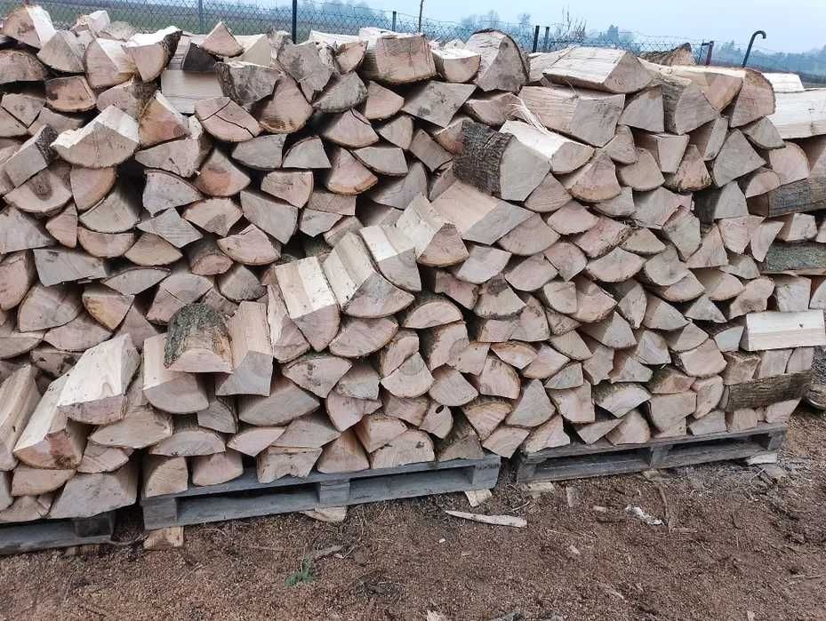 Drewno kominkowe i opałowe, sezonowane, połupane