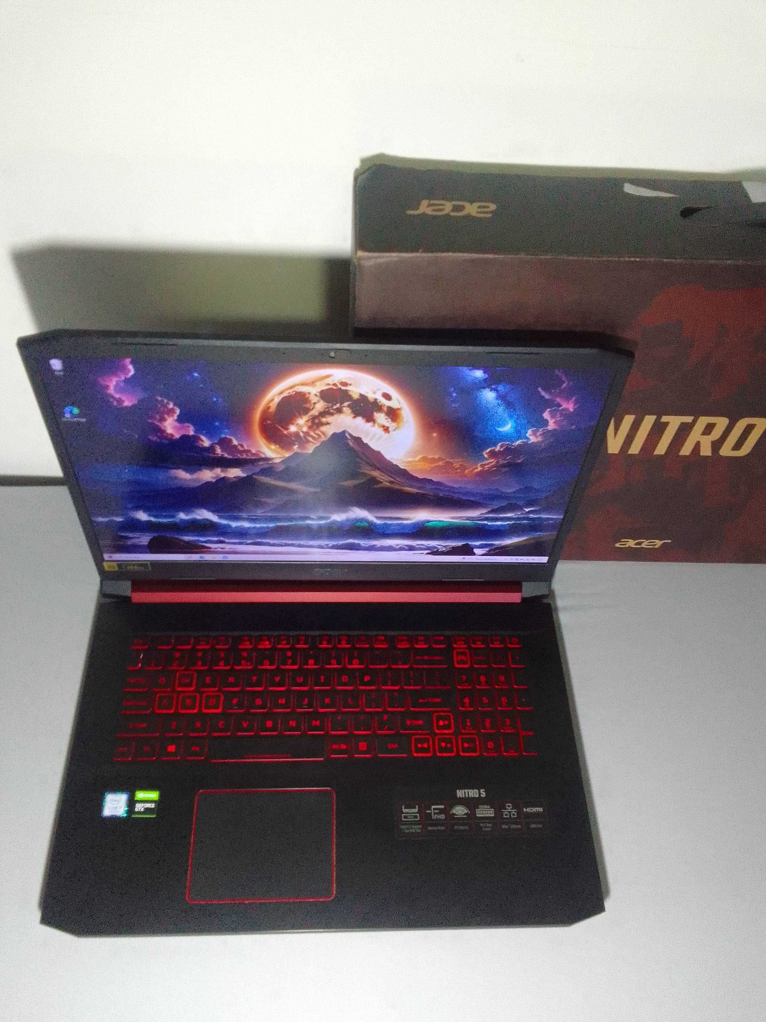 Acer Nitro 5 17,3", i7 9Gen. 1660TI, dwa dyski. Zadbany.
