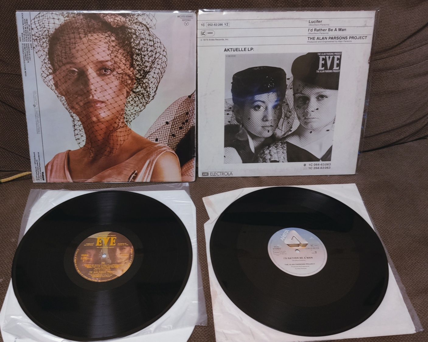 The Alan Parsons project 2 пластинки, альбом Eve  и maxi single