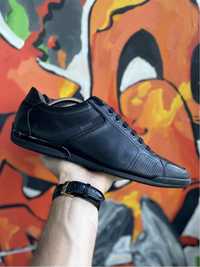 Boss Hugo Boss кроссовки  44 размер кожаные чёрные оригинал