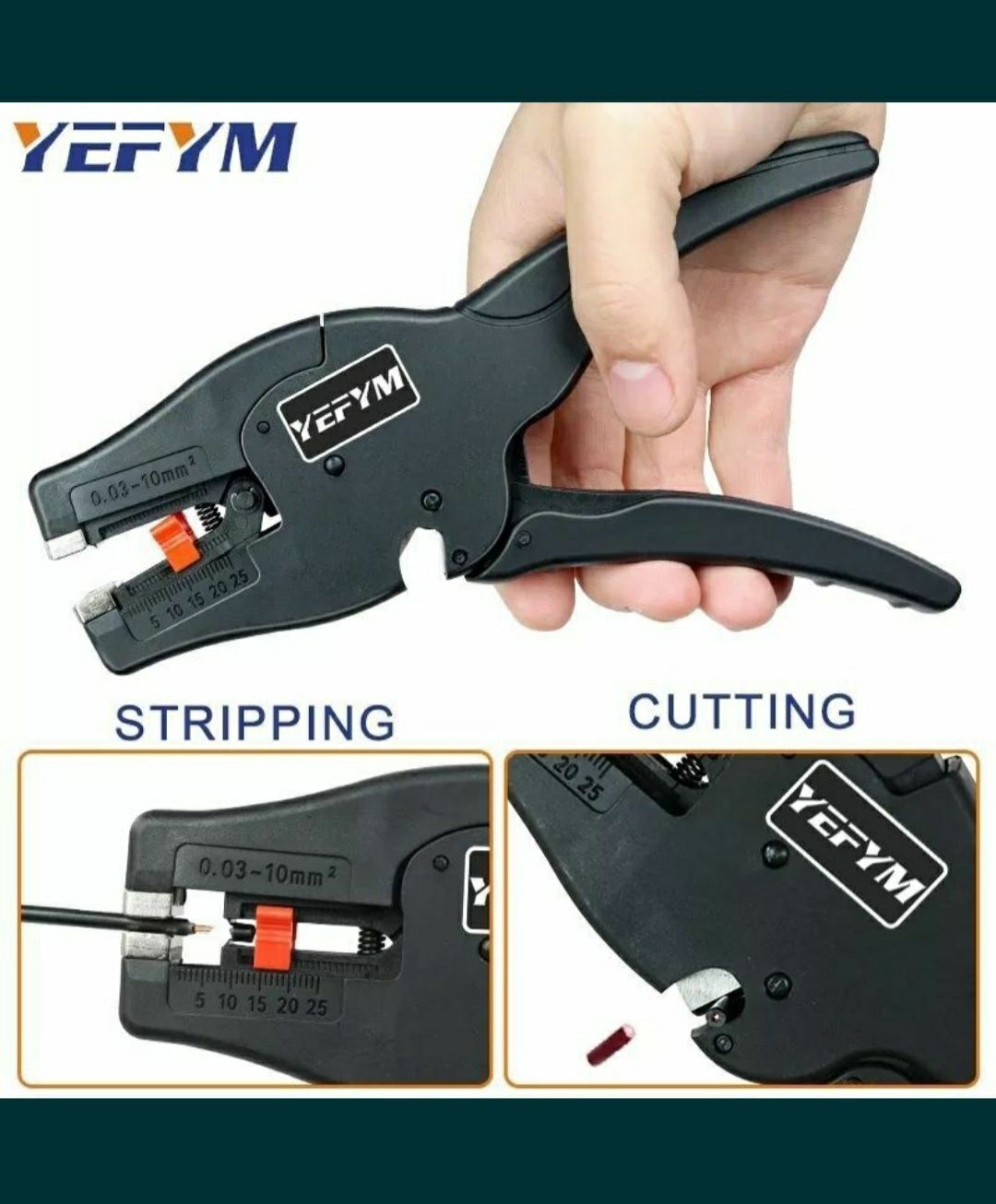 Оригинальный,професиональный стрипер YEFYM 2в1 и обжымка проводов 6-6А