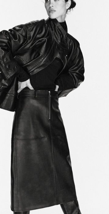 Спідниця з еко шкіри Zara