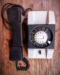 BRATEK telefon PRL beżowy