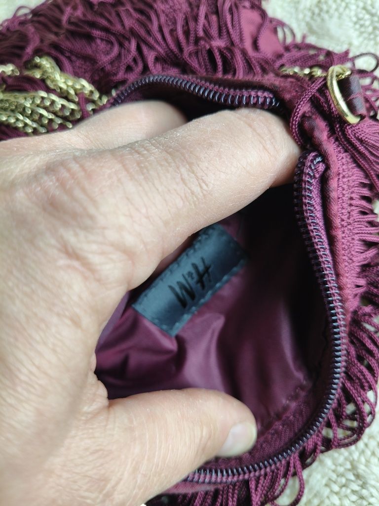 Torebka h&m z frędzlami 13