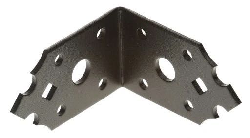 Kątownik ozdobny czarny  Łącznik 65X65X40