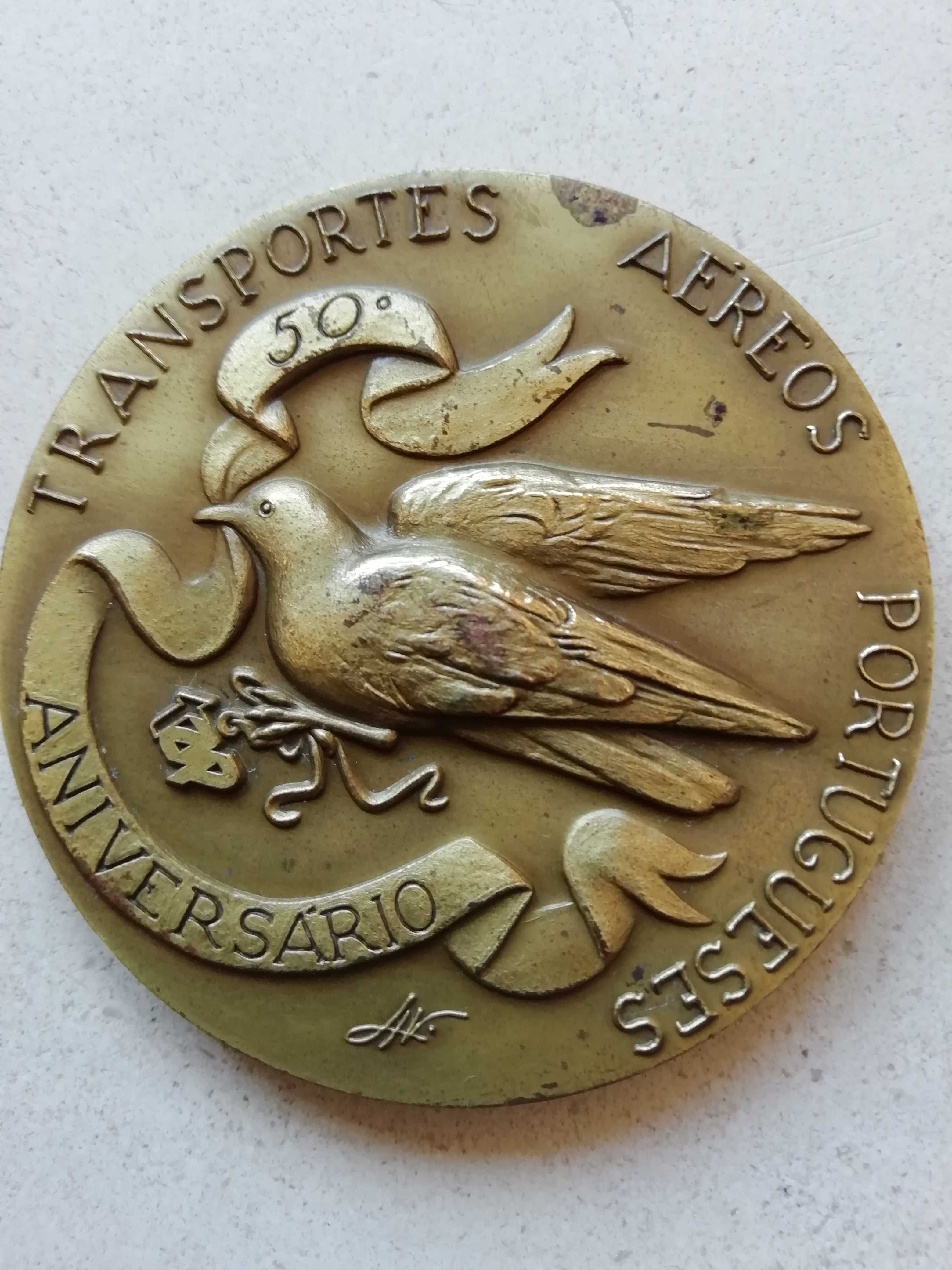 medalha comemorativa tap