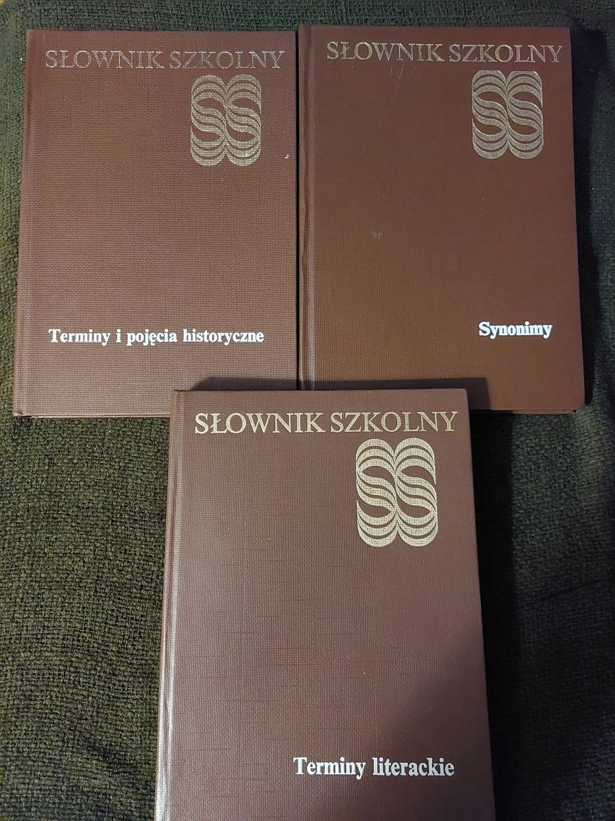 3 słowniki tematyczne (synonimy,terminy literackie i historyczne)