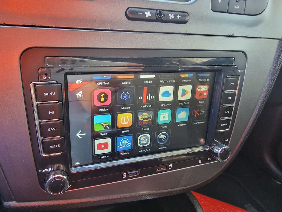 Rádio Android Seat Leon 1p - 2005 a 2012