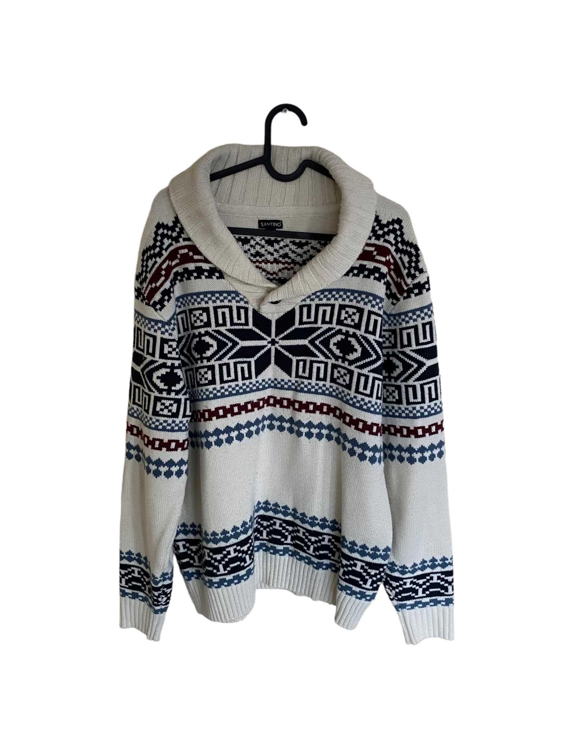 Norweski vintage sweter, kardigan, rozmiar S, stan bardzo dobry
