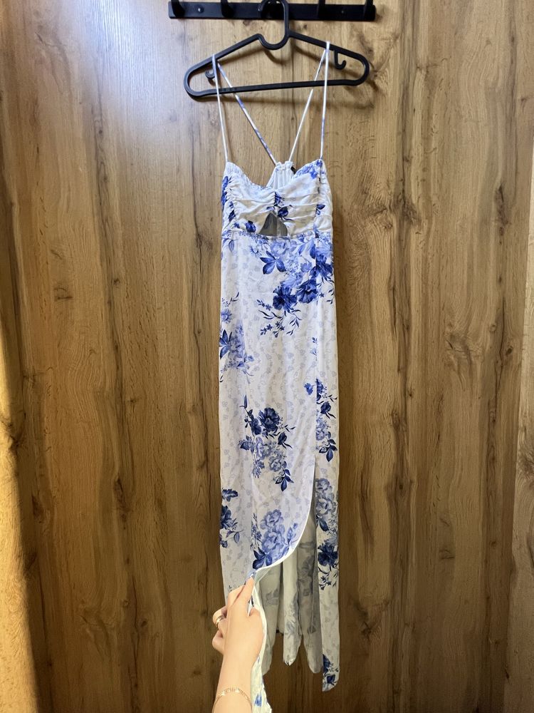 Сукня Zara XS в квітковий принт, сарафан, плаття