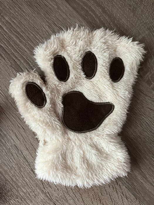 Рукавички котик,в кофейному відтінку