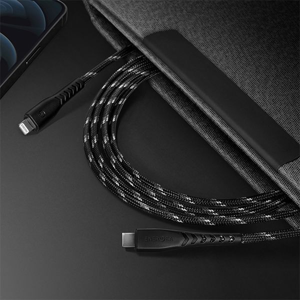 Energea Kabel Nyloflex Usb-C - Lightning C94 Mfi 1.5M Biały/White