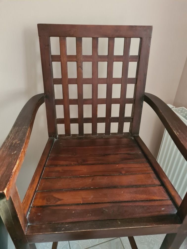 Hoker/drewniane krzesło