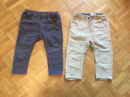 Zara spodnie sztruksy i materiałowe 86 cm